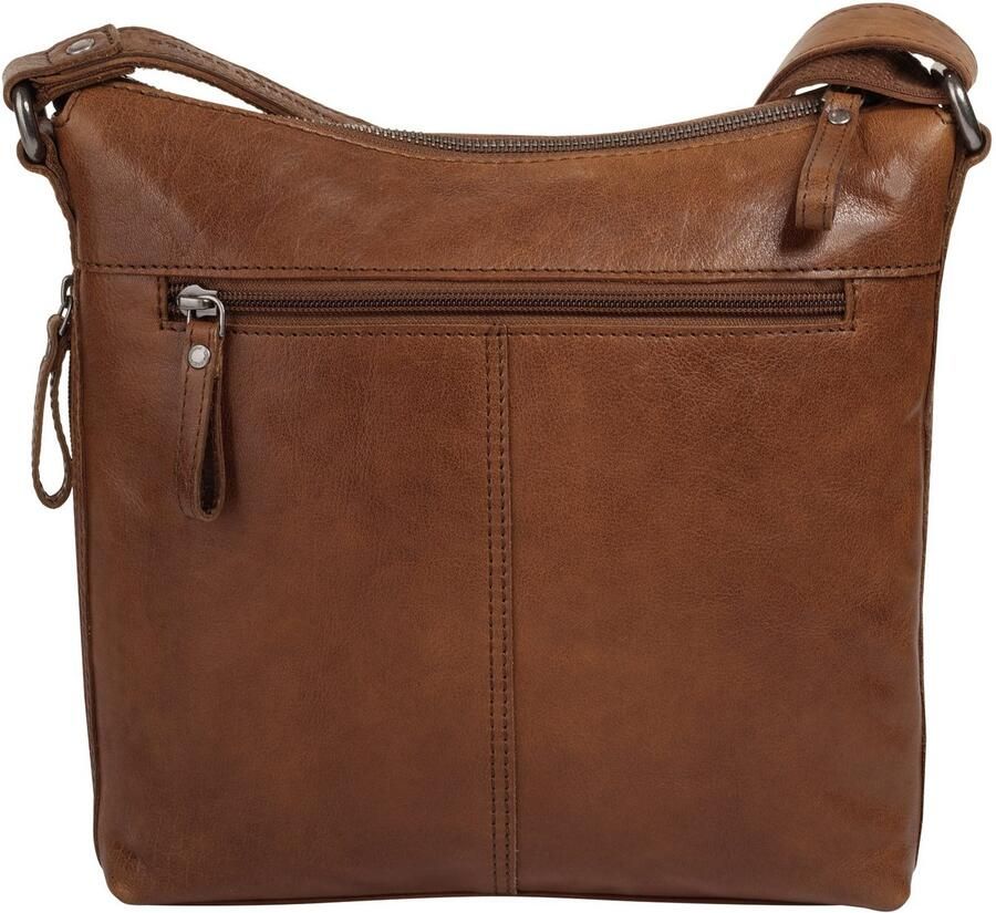 Spikes & Sparrow Schoudertas echt leder