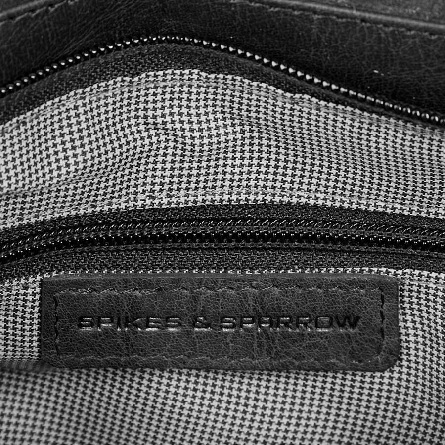 Spikes & Sparrow Schoudertas echt leder