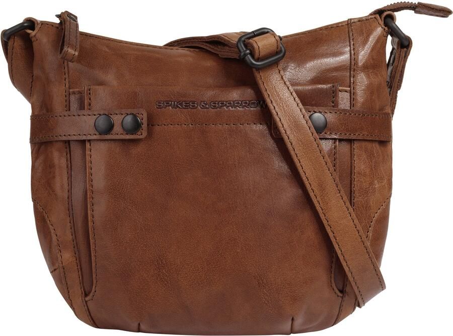 Spikes & Sparrow Schoudertas echt leder - Foto 6