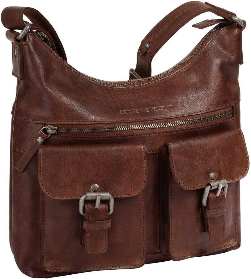 Spikes & Sparrow Schoudertas echt leder - Foto 2