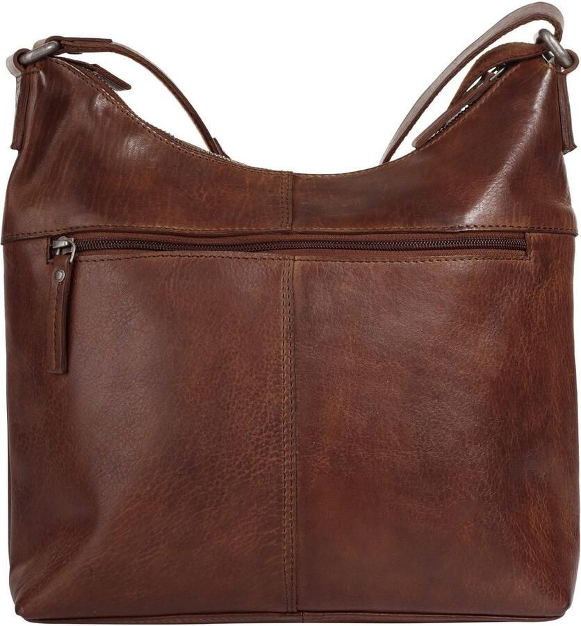 Spikes & Sparrow Schoudertas echt leder