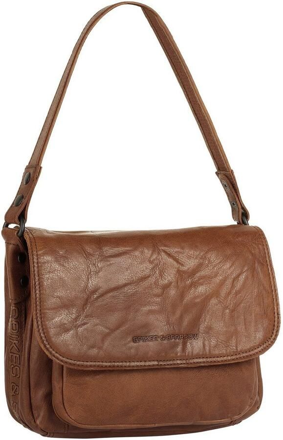 Spikes & Sparrow Schoudertas echt leder