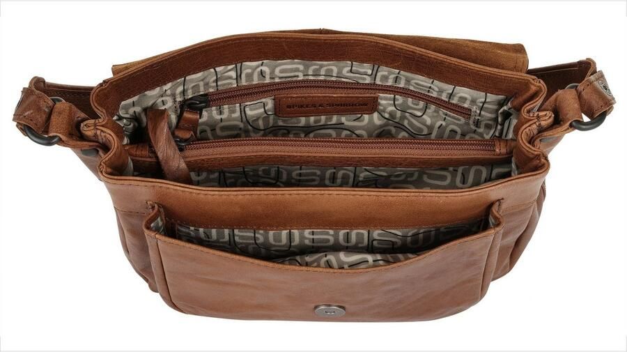 Spikes & Sparrow Schoudertas echt leder - Foto 2