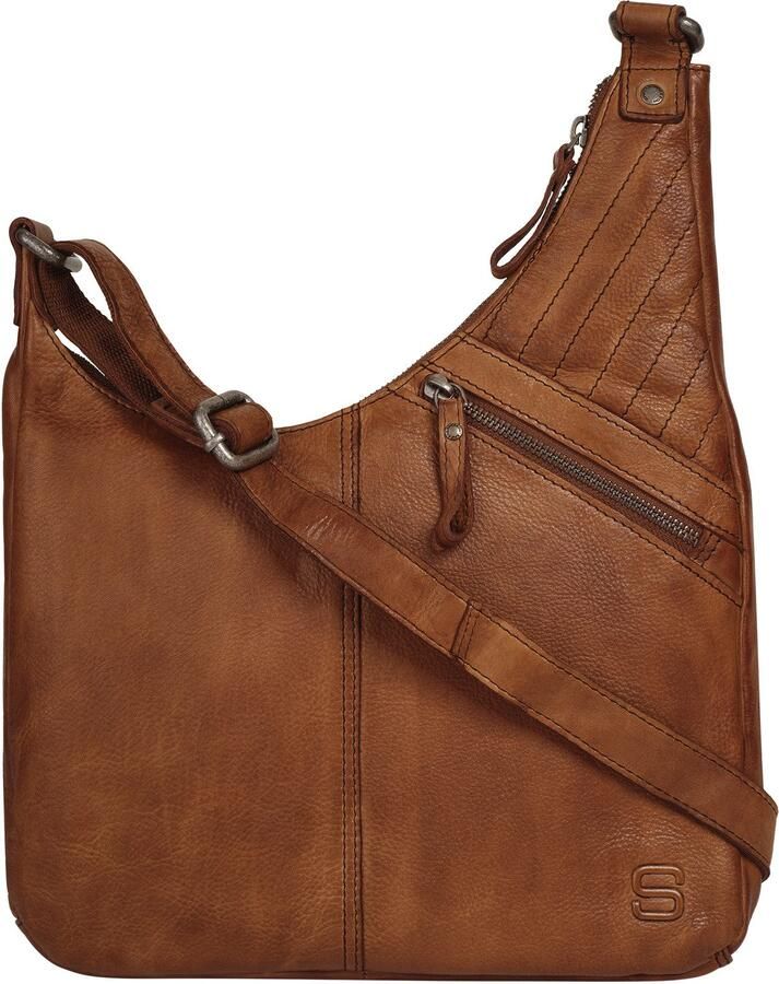 Spikes & Sparrow Schoudertas echt leder - Foto 6