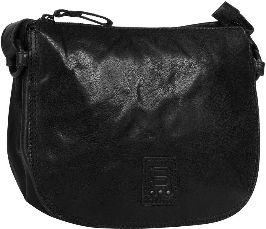 Spikes & Sparrow Schoudertas echt leder