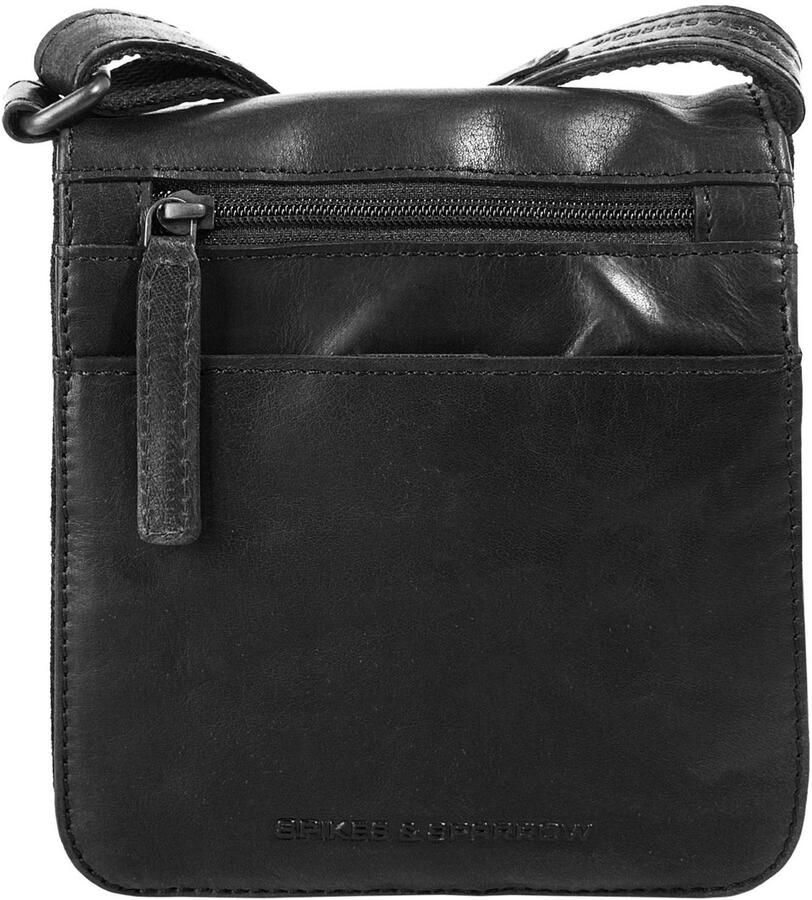 Spikes & Sparrow Schoudertas echt leder