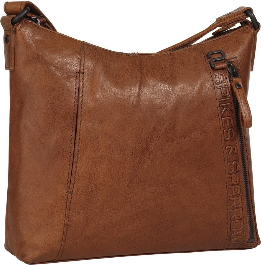 Spikes & Sparrow Schoudertas echt leder