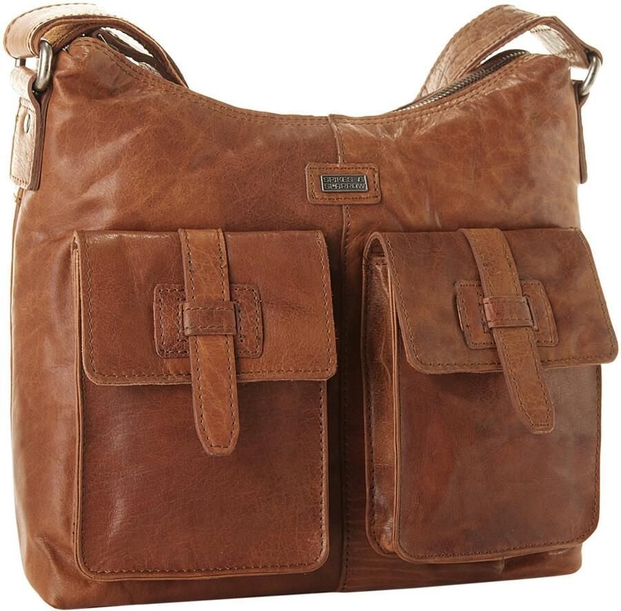 Spikes & Sparrow Schoudertas echt leder - Foto 4