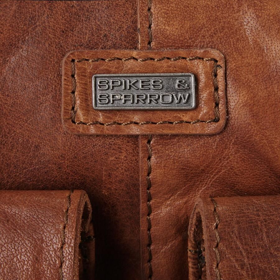 Spikes & Sparrow Schoudertas echt leder