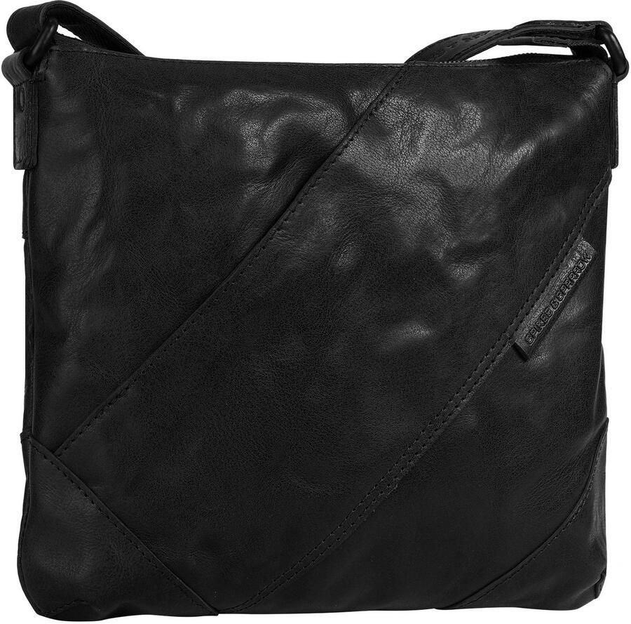 Spikes & Sparrow Schoudertas echt leder