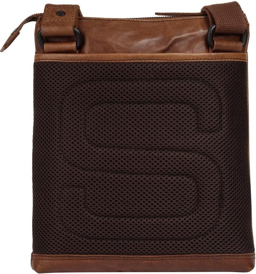 Spikes & Sparrow Schoudertas echt leder