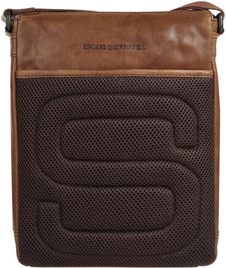 Spikes & Sparrow Schoudertas echt leder