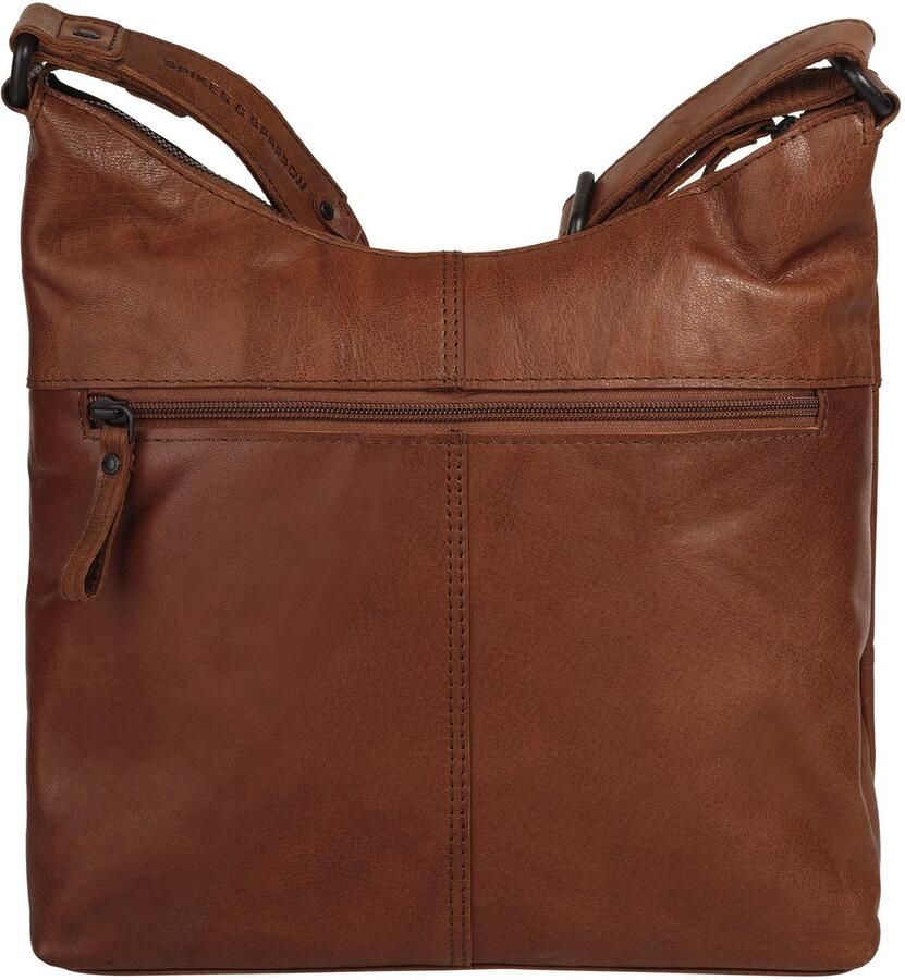 Spikes & Sparrow Schoudertas echt leder