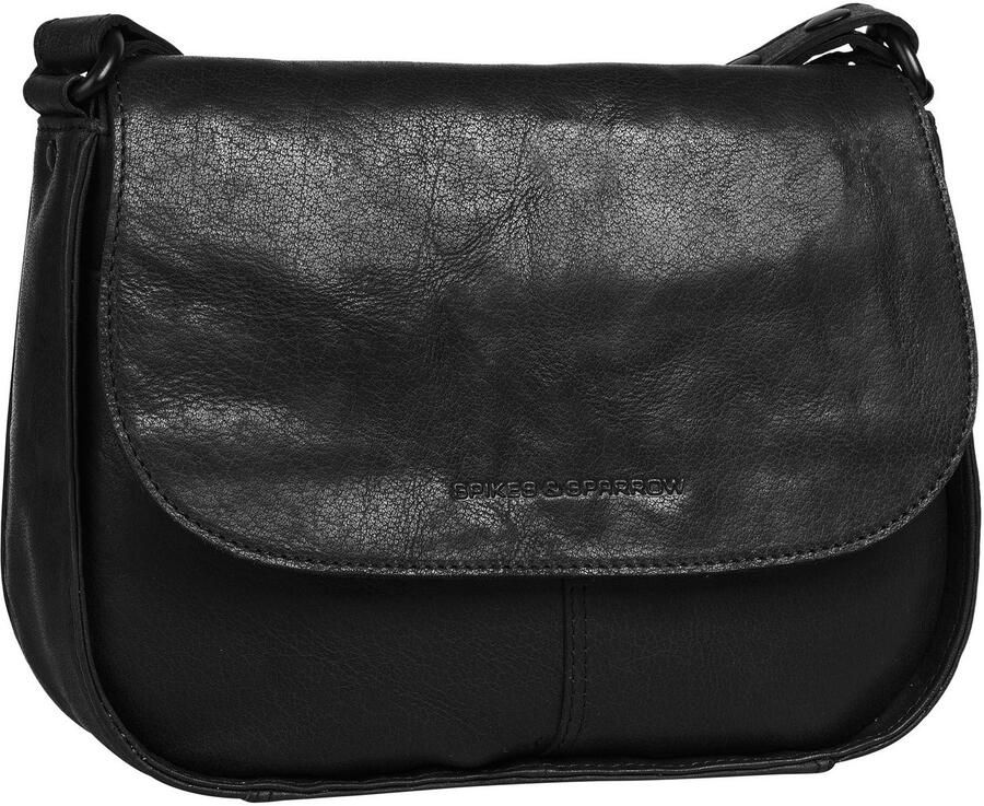 Spikes & Sparrow Schoudertas echt leder