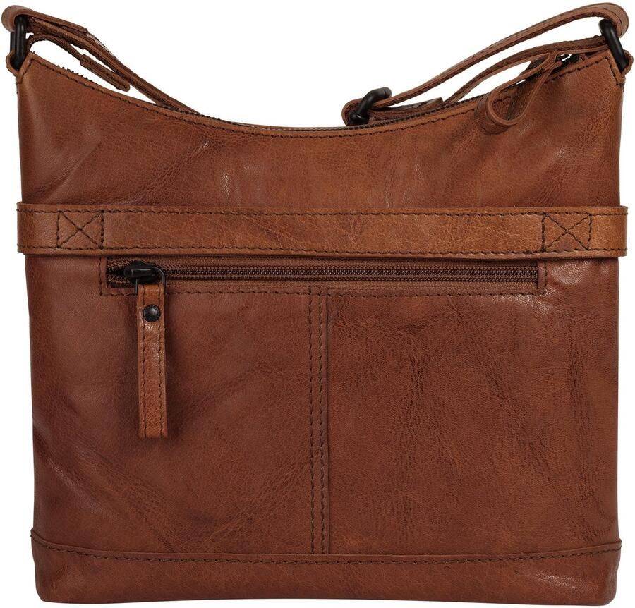 Spikes & Sparrow Schoudertas echt leder