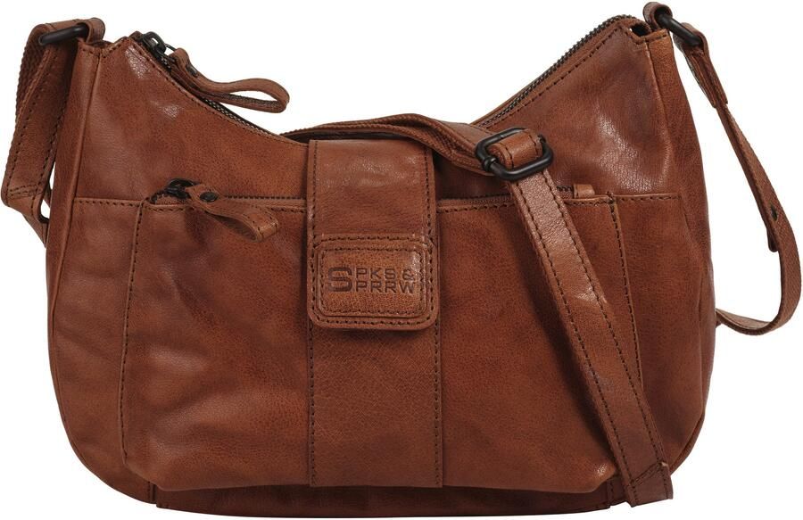 Spikes & Sparrow Schoudertas echt leder - Foto 6
