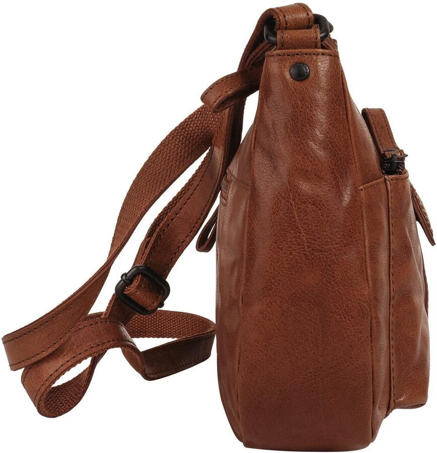 Spikes & Sparrow Schoudertas echt leder