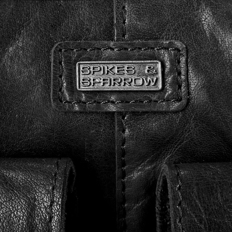 Spikes & Sparrow Schoudertas echt leder
