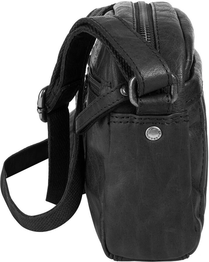 Spikes & Sparrow Schoudertas echt leder