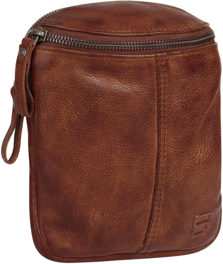 Spikes & Sparrow Schoudertas echt leder