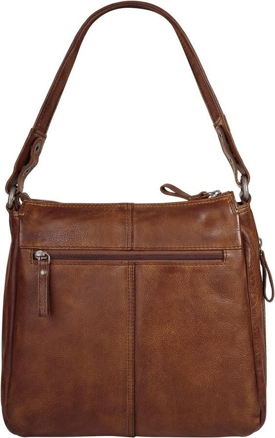 Spikes & Sparrow Schoudertas echt leder