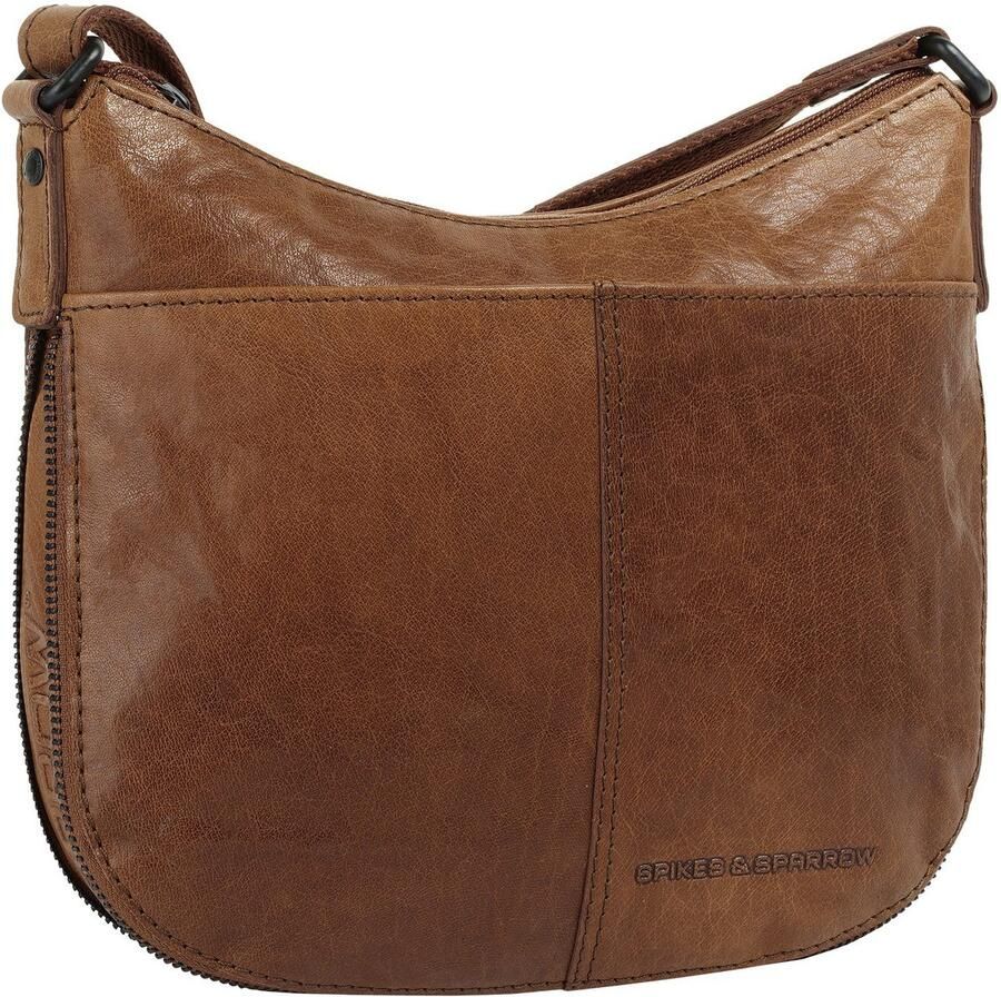Spikes & Sparrow Schoudertas echt leder