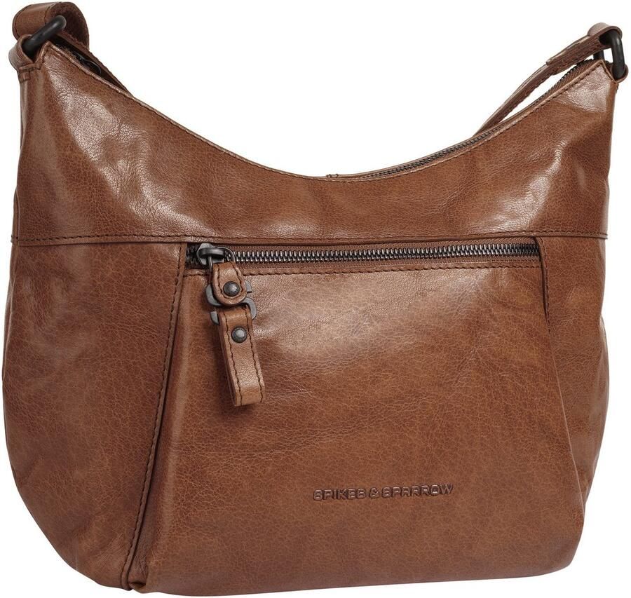 Spikes & Sparrow Schoudertas echt leder