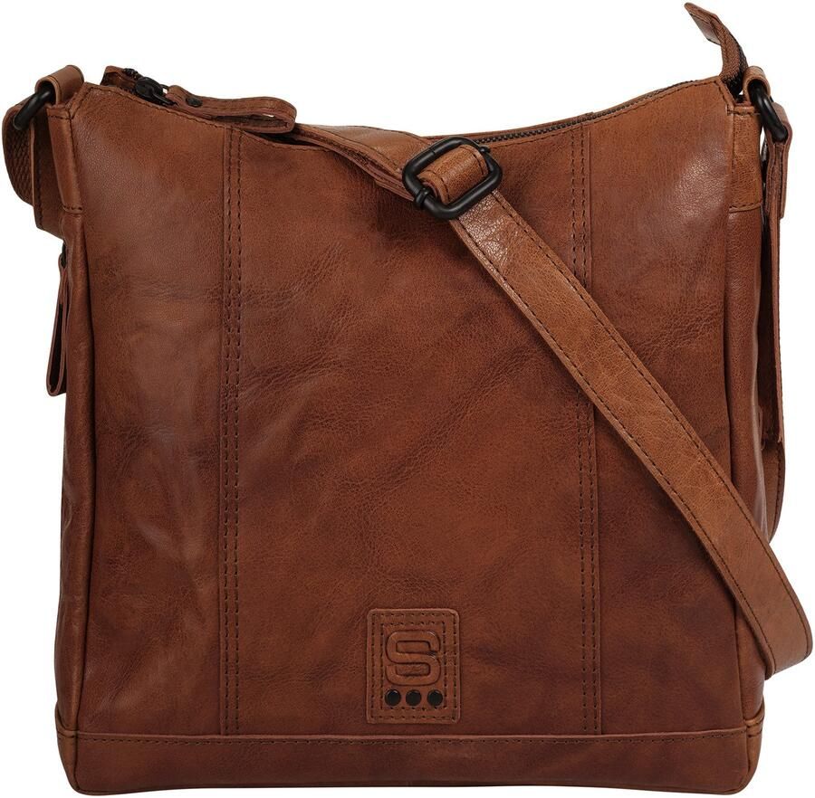 Spikes & Sparrow Schoudertas echt leder - Foto 5