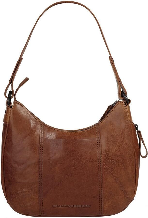 Spikes & Sparrow Schoudertas echt leder