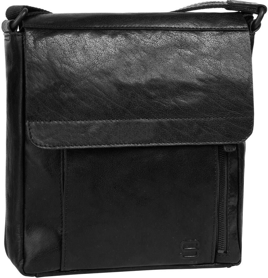 Spikes & Sparrow Schoudertas echt leder