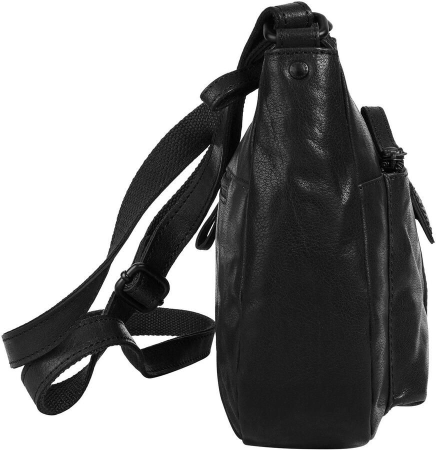 Spikes & Sparrow Schoudertas echt leder