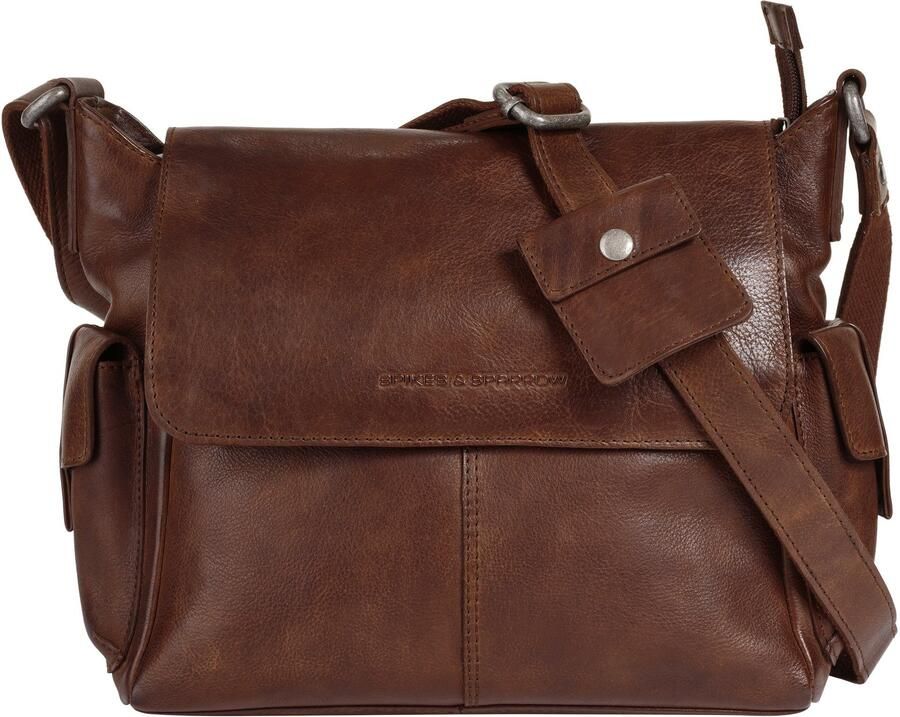 Spikes & Sparrow Schoudertas echt leder - Foto 7