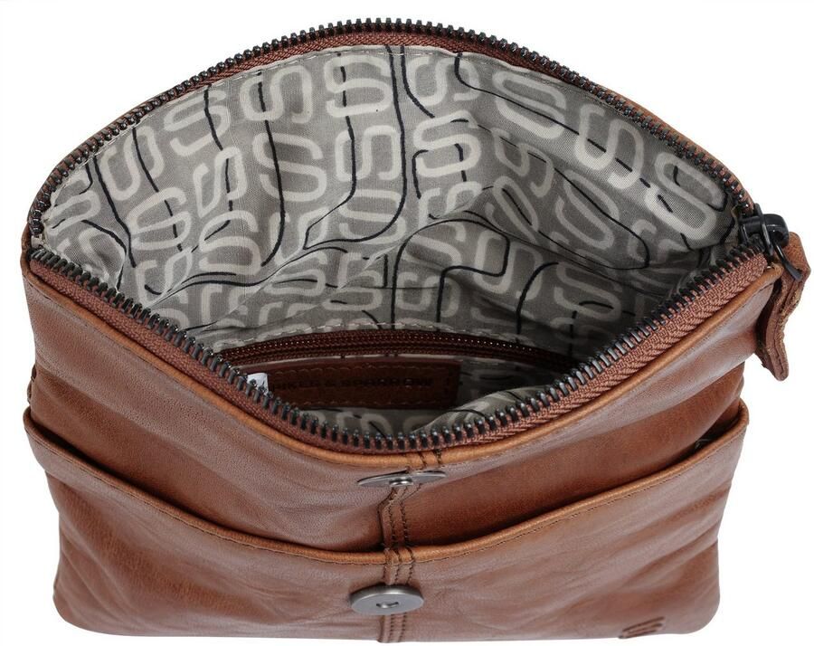 Spikes & Sparrow Schoudertas echt leder
