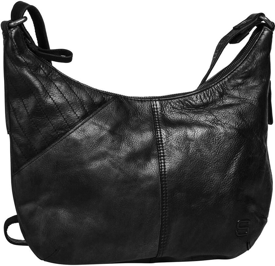 Spikes & Sparrow Schoudertas echt leder