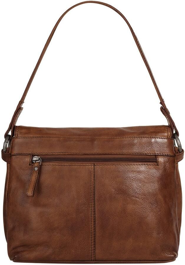 Spikes & Sparrow Schoudertas echt leder