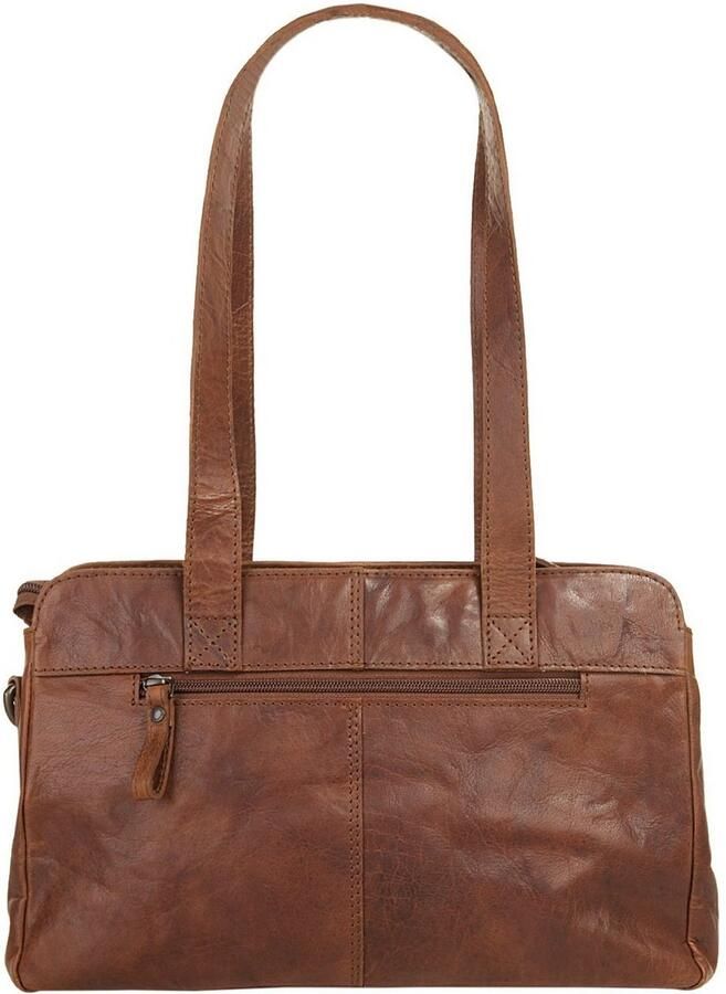 Spikes & Sparrow Schoudertas echt leder