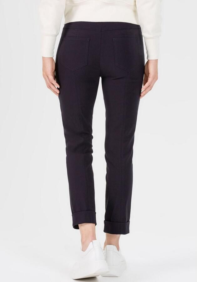 STEHMANN Straight leg fit stoffen broek met steekzakken opzij model 'IGOR'