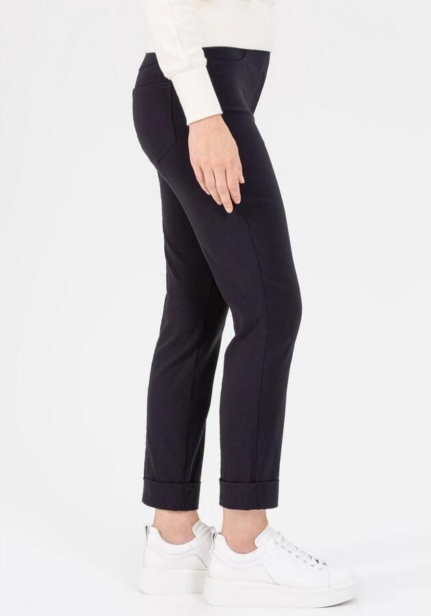 STEHMANN Straight leg fit stoffen broek met steekzakken opzij model 'IGOR' - Foto 2