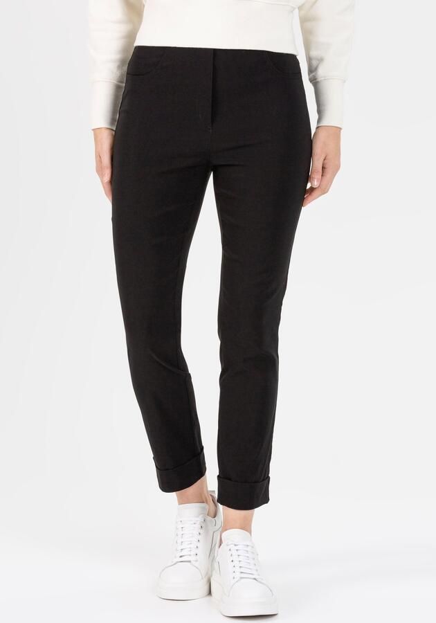 STEHMANN Straight leg fit stoffen broek met steekzakken opzij model 'IGOR' - Foto 5