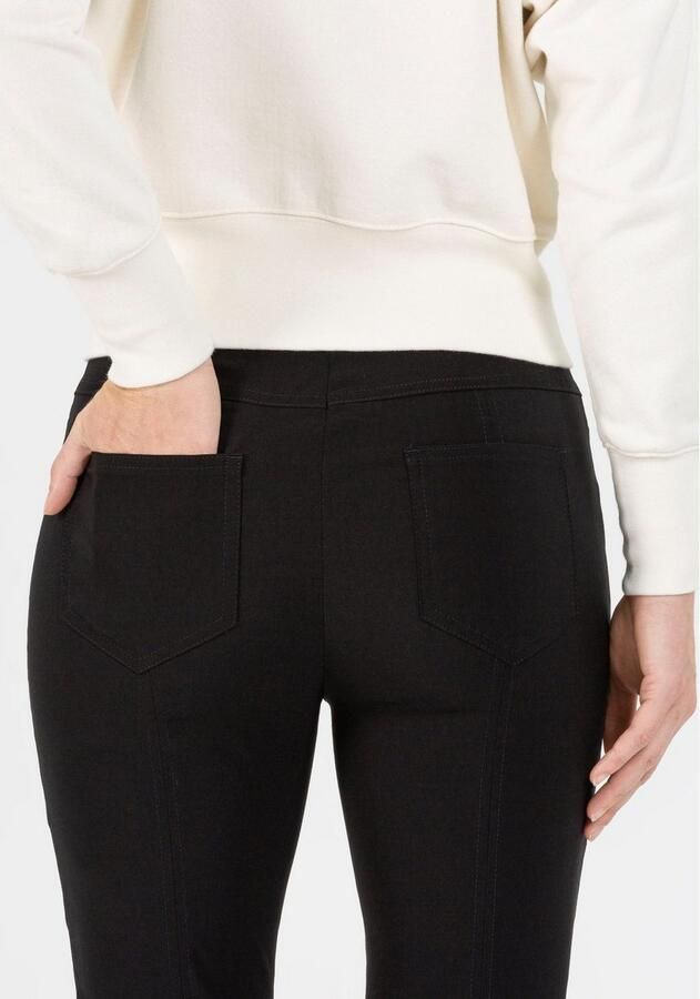 STEHMANN Straight leg fit stoffen broek met steekzakken opzij model 'IGOR'