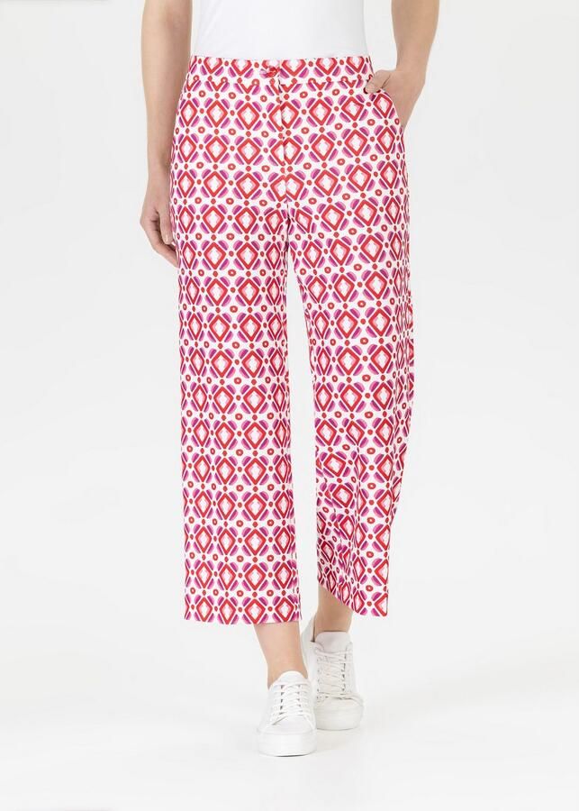 Steh n 3 4 broek met grafisch patroon