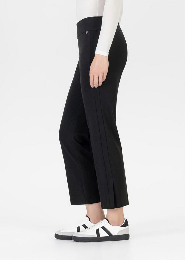 Steh n 7 8 broek Ina Straight Fit met zijdelingse splitten - Foto 2