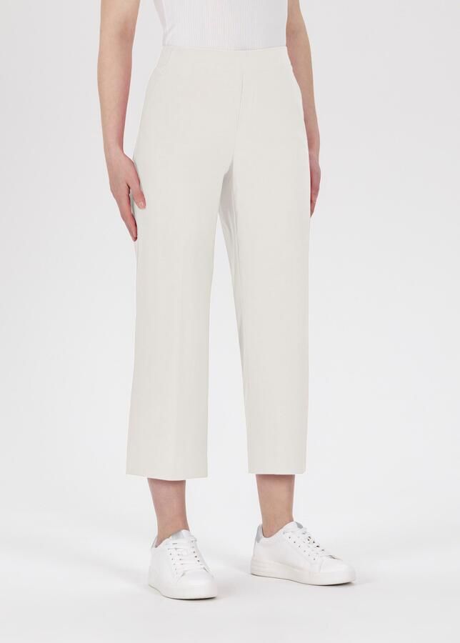 Stehmann Culotte Fenja Zomerbroek met elastische tailleband en rechte pijpen - Foto 4