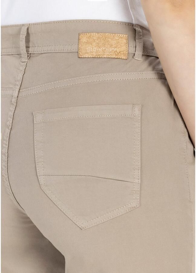 Steh n Geweven broek Mellina Straight Fit in 5-pocket-stijl