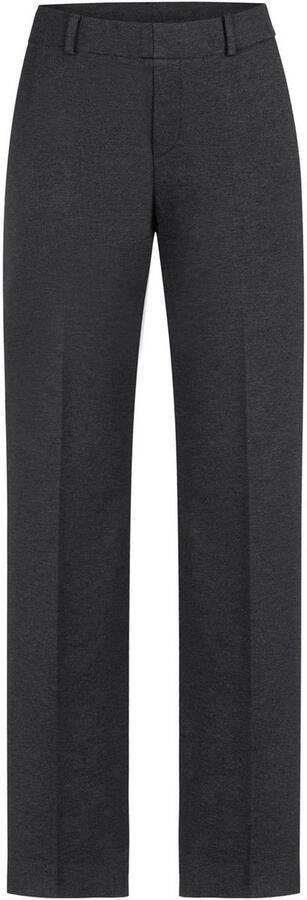 Steh n Jerseybroek Fenja in straight fit met persplooi - Foto 3