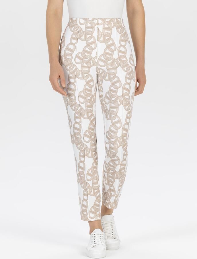 STEHMANN Regular fit stoffen broek met vaste persplooien model 'Ellsa' - Foto 6