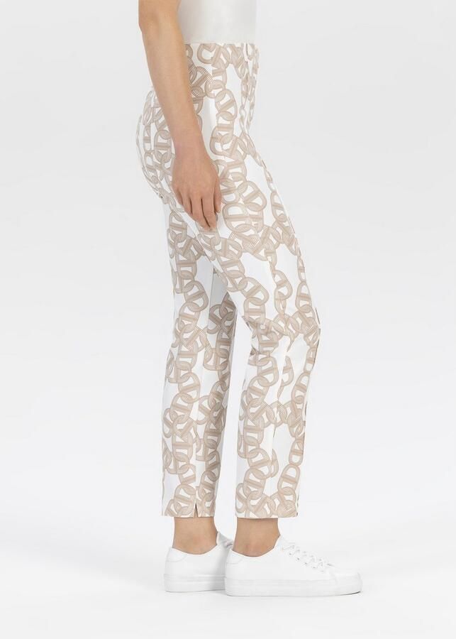 STEHMANN Regular fit stoffen broek met vaste persplooien model 'Ellsa' - Foto 2