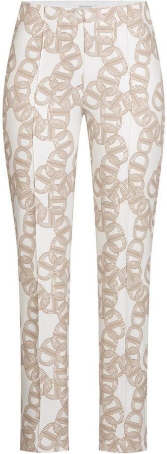 STEHMANN Regular fit stoffen broek met vaste persplooien model 'Ellsa' - Foto 4