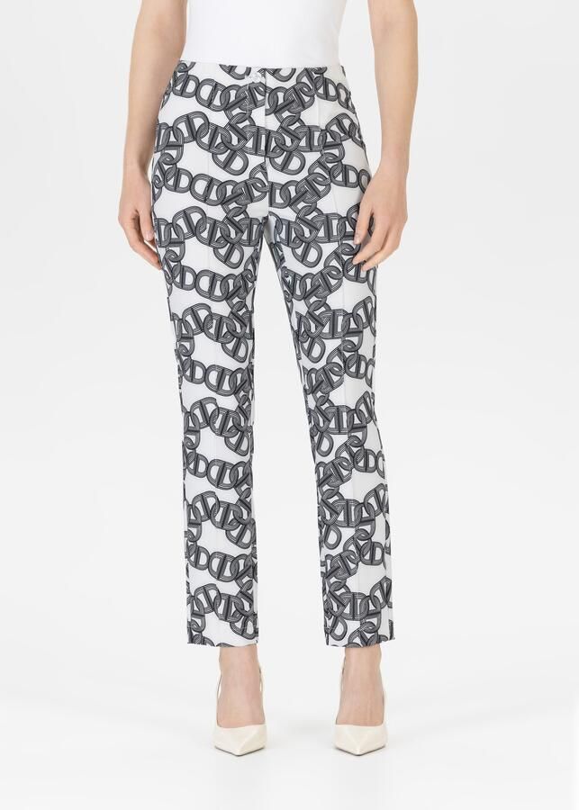 STEHMANN Regular fit stoffen broek met vaste persplooien model 'Ellsa' - Foto 4