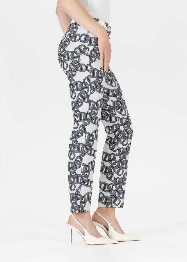 STEHMANN Regular fit stoffen broek met vaste persplooien model 'Ellsa'